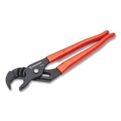 V-Jaw Dipped Handle Tongue and Groove Pliers, 10 in, Straight Handle