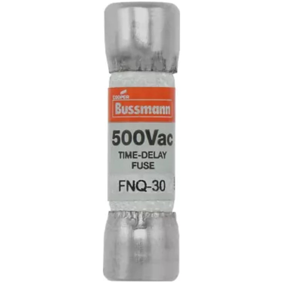 FNQ Series Time Delay Supplemental Fuse, Fiber Tube, 5A, 500V, 13/32 x 1-1/2 in., Color Code Orange