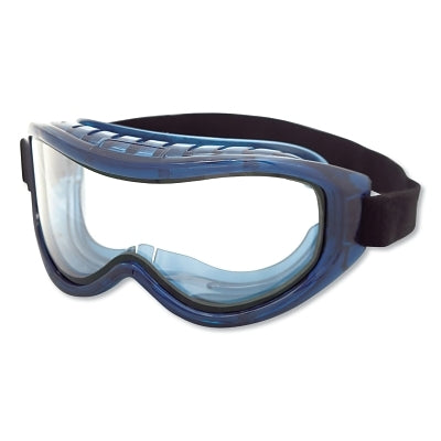 Odyssey II Series Industrial Dual-Lens Goggle, Clear Lens, Blue Fr, OTG, AF/HC