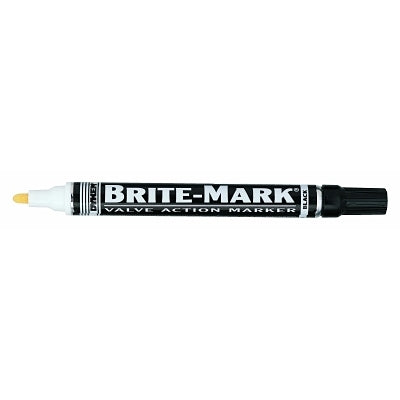 BRITE-MARK Medium Permanent Paint Marker, Valve Action, Black