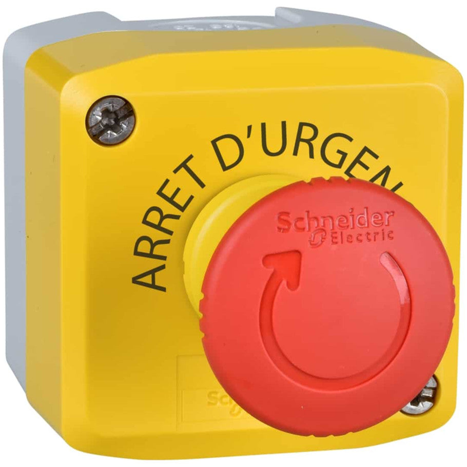 Yellow station - 1 red mushroom head pushbutton   216;40 turn to release 1NO 2NC