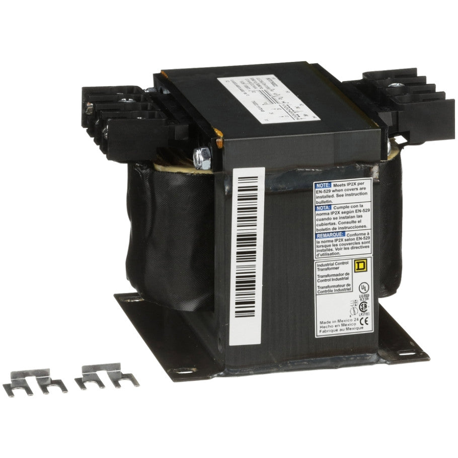 Type T Industrial Control Transformer, 1-Phase, 240x480V Primary, 24V Secondary, 500VA
