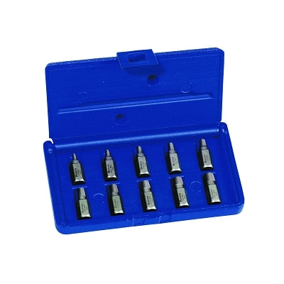 Hex Head Multi-Spline Screw Extractors - 532 Series - Plastic Case Set, 10 Pc, 1/8 in to 13/32 in