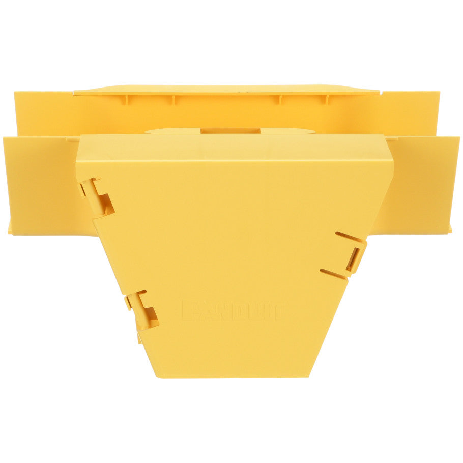 FiberRunner Vertical Tee, 90°, 4x4, Yellow