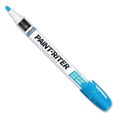 PAINT-RITER VALVE ACTION Paint Marker, Lite Blue, 1/8 in Tip, Medium