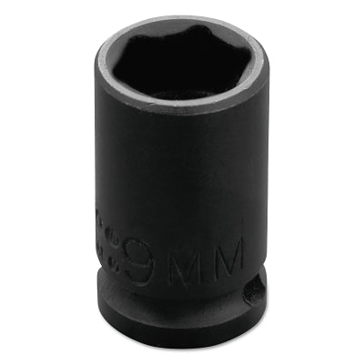 Torqueplus Metric Impact Sockets 1/4 in, 1/4 in Drive, 9 mm, 6 Points