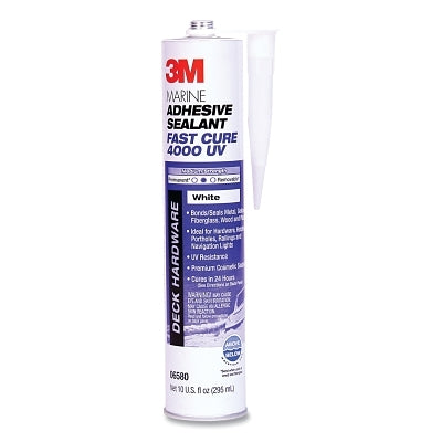 3M 051135-06580 Marine Adhesive Sealant, 4000 UV, 295 mL Cartridge, White