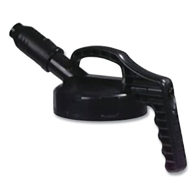 Stumpy Spout Lid, 1 in dia, Black, Engineering Plastic