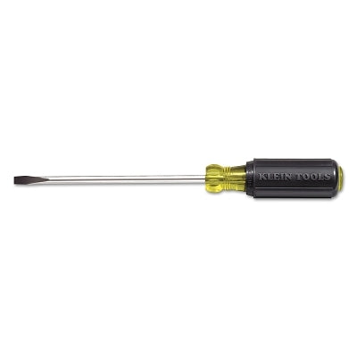 Heavy-Duty Slotted Cabinet-Tip Cushion-Grip Screwdrivers, 1/4 in, 8 11/32 in L