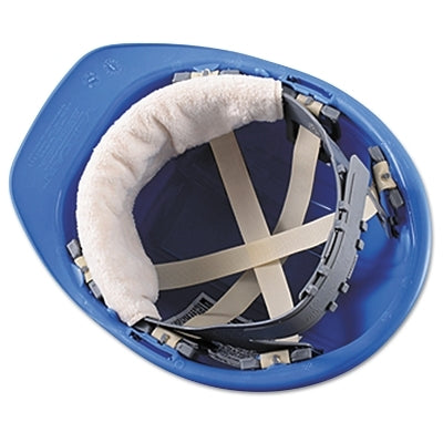 Terry Toppers Snap On Hard Hat Sweatband, Terry Cloth, Beige, 20 PK