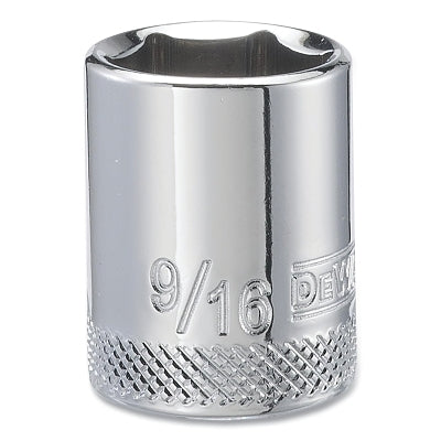 Socket, 3/8 in Drive, 9/16 in Opening, 6-point, Standard