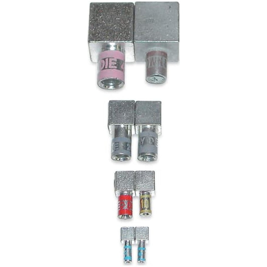 KUBE Male (One Load) Copper Motor Pigtail Disconnect, Wire Size 6 AWG, Body Size 1, Die Color Code Blue