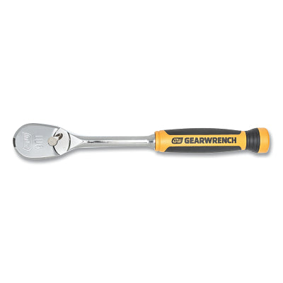 90T Ratchet, Tear Drop, 1/2 in Drive, 11.80 in OAL, Alloy Steel, Polish Chrome/Cushion Grip, Standard Handle