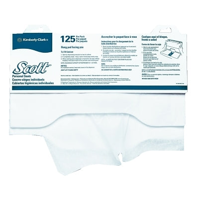 Scott Personal Seats Toilet Seat Covers, 1-Ply, Paper