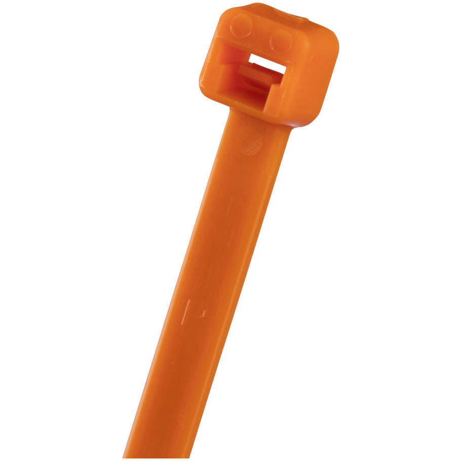 Pan-Ty PLT2S-M3 Cable Tie, Orange, PA6.6, 7.4"L, 50lb, PK1000