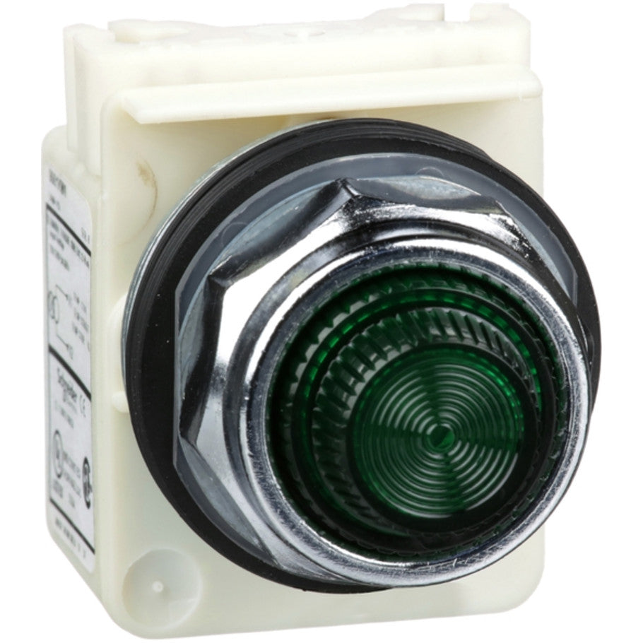 Harmony 30mm Pushbutton Pilot Light, Type 9001K, Transformer-Style, Plastic Fresnel, Amber