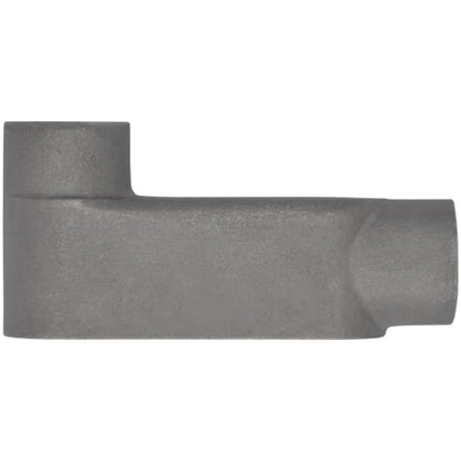 Conduit Body, Sand Cast Aluminum, 1 in. Hub, Rigid/IMC Conduit, FORM 7, 2 Hub, Gray, 6-5/16 L x 1-15/16 H x 3 in. W