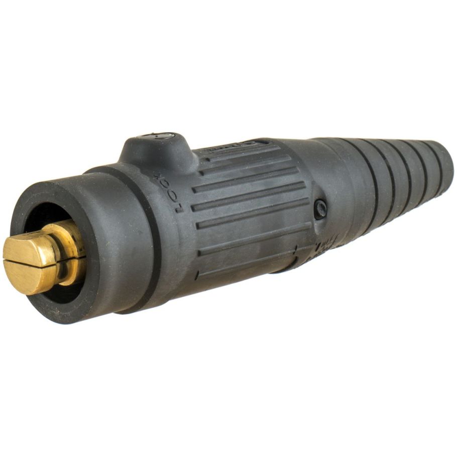 High Ampacity Products, Single Pole,Series 18, Male Plug, 300A 600V AC/DC Max, Black