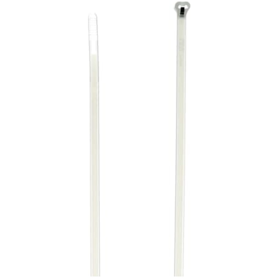Ty Rap Cable Tie, Stainless Steel Locking Device, 14.50 L x 0.14 in. W, Natural Nylon