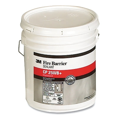 3M 051115-11640 Fire Barrier Sealant, CP 25WB+, 5 gal, pail, Red