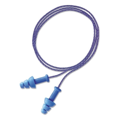 SmartFit Reusable Earplugs, TPE, Blue, Corded