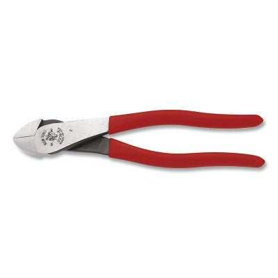 Diagonal-Cutting Angled-Head Pliers, 8 in, Bevel, Plastic Dipped