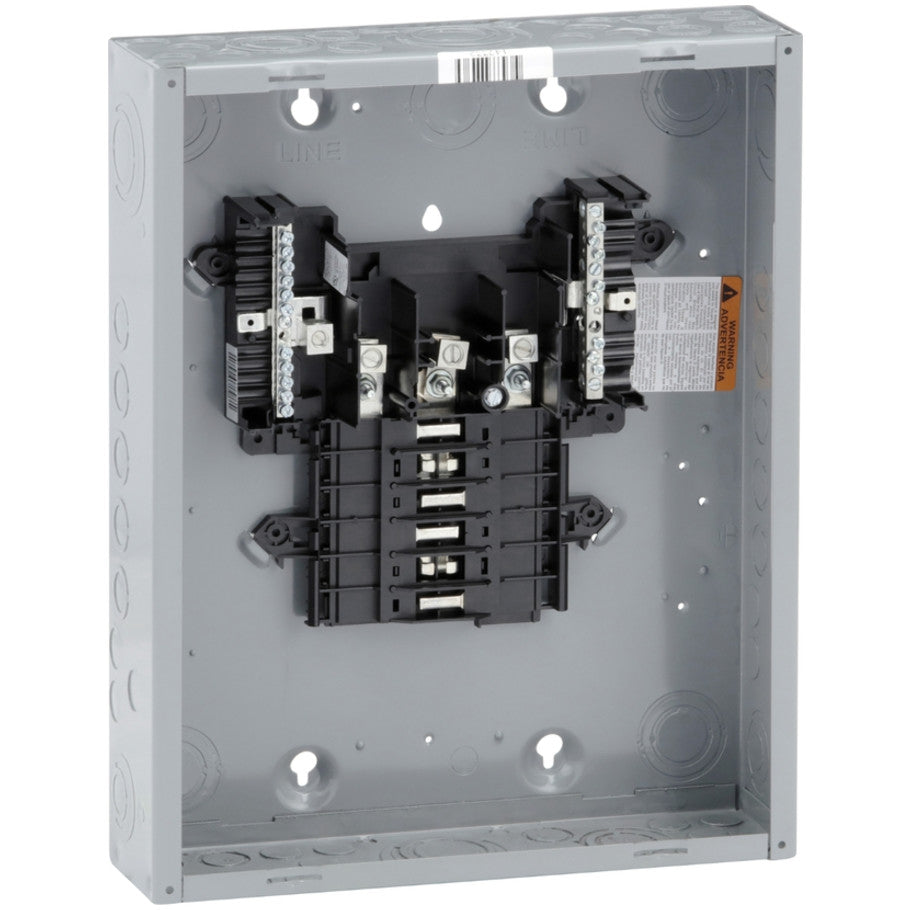 Load center, QO, 3 phase, 12 spaces, 12 circuits, 125A fixed main lugs, NEMA1, gnd bar