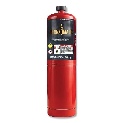 Oxygen Hand Torch Cylinder, OX9, 14.1 oz, Left-Hand Thread, Used with Oxygen-Compatible Torches