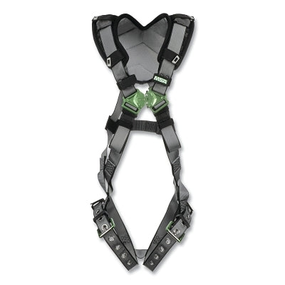 V-FIT Full-Body Harness, Back D-Ring, XL, QC Chest/Tongue-Buckle Leg Straps, Shoulder Padding