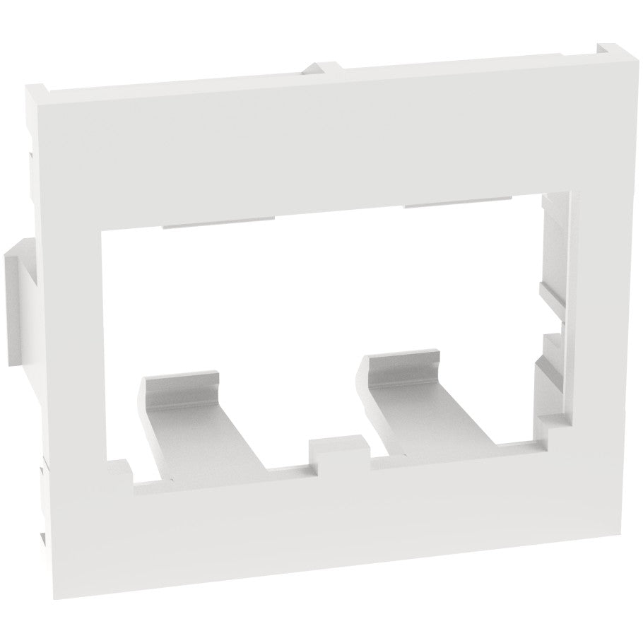 Mini-Com Flat 1/2 Size, Two Module Space, White