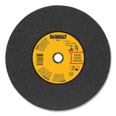 Type 1 Chop Saw Wheel, 14 in dia, 1 in arbor, A24N Grit, 4300 RPM