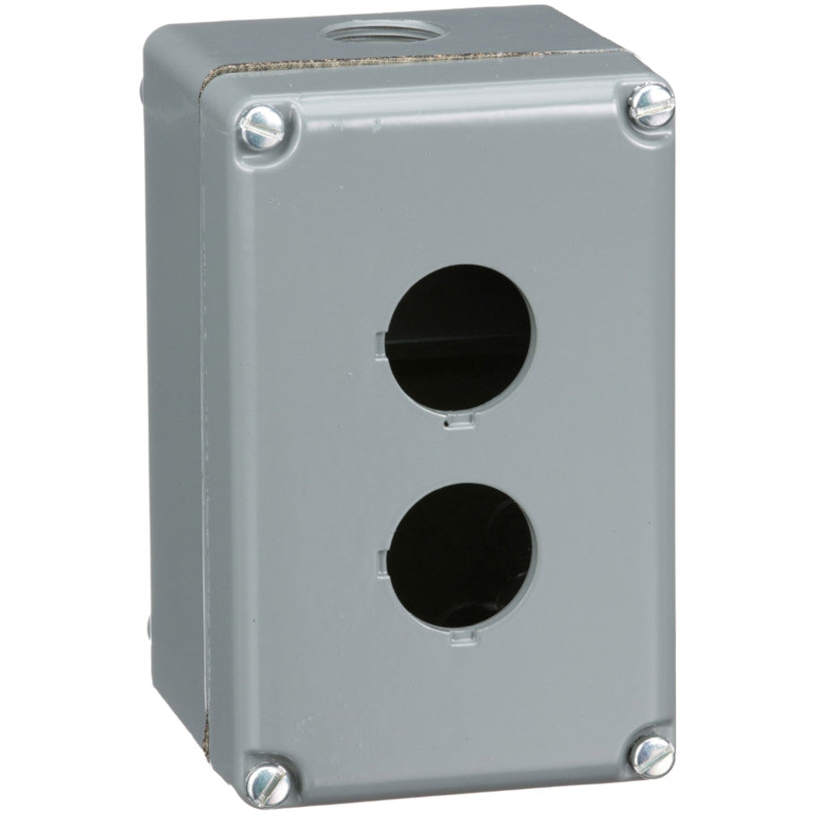 30mm Control Station Enclosure, Aluminum, 2-Hole