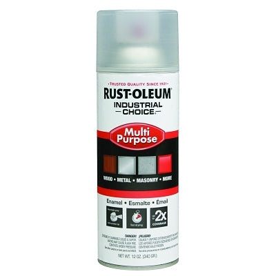Industrial Choice 1600 System Enamel Aerosol, 12 oz, Crystal Clear, High-Gloss