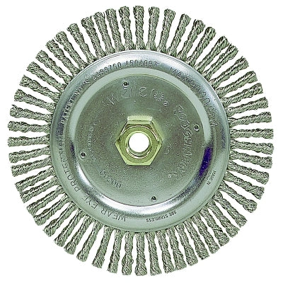 Roughneck Stringer Bead Wheel, 7 in dia x 3/16 in Face W x 5/8 in-11 UNC x 0.020 in, 9000 RPM, 1 EA/EA