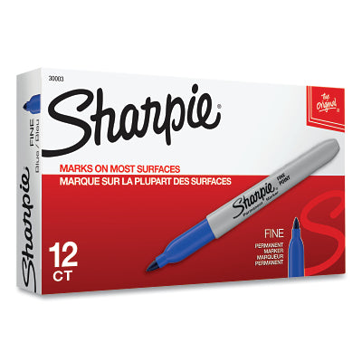 Fine Tip Permanent Marker, Blue