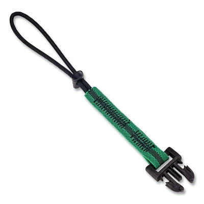 Retractable Tool Tether, Carabiner/Detachable Loop, 0.8 in W x 9.8 in Extended L, 5 lb Capacity