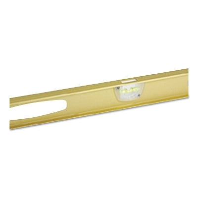 Top Read Level,Professional, 48 in L, 3 Vials, I-Beam, Aluminum