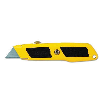 Dynagrip Retractable Utility Knive, 8-1/2 in L, Carbon Steel, Steel, Yellow/Black