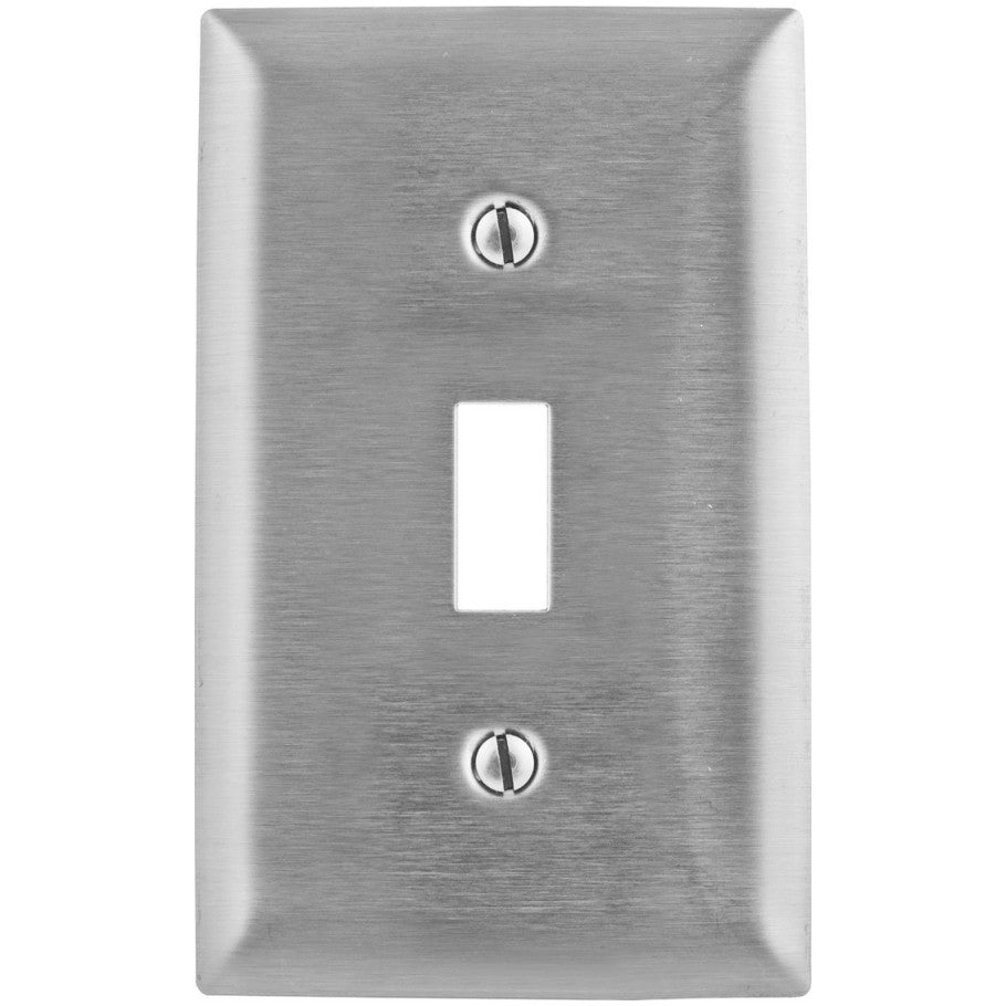 Wall Plate, Toggle Switch, 1-Gang, 302/304 Stainless Steel