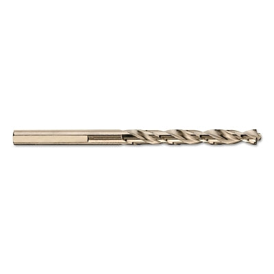 Gold Ferrous Pilot Point Drill Bit, 3/16 in dia, Split Point, 3.50 in L, 12 EA/PK
