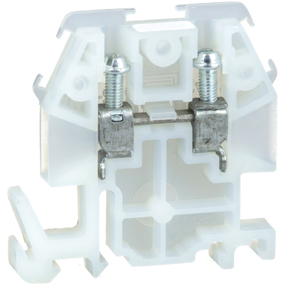 Terminal block, Linergy, box lug connector, natural colored block, 30A, 600V