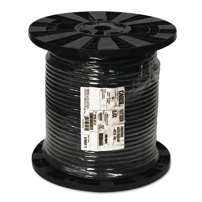 SOOW Power Cable, 10 AWG, 4 Conductors, 25 A, 250 ft, Black, Spool
