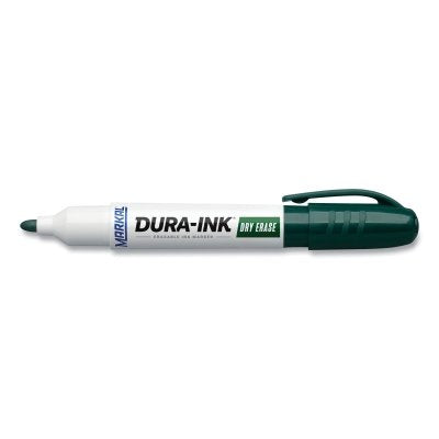 Dura-Ink Dry Erase Marker, Green, 1/8 in, Felt