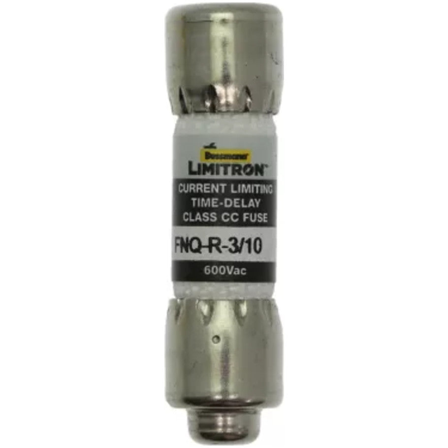 Limitron FNQ-R Series Class CC Time Delay Fuse, Rejection-Type, Current-Limiting, 3/10A, 600V