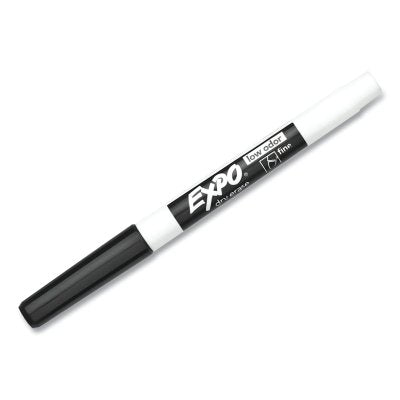 Low Odor Dry Erase Marker, Black, Fine Bullet