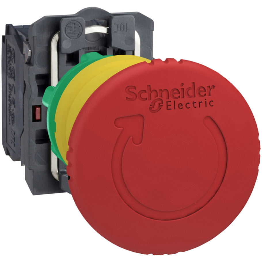 22mm Pushbuttons and Selector Switches, 22mm, NEMA 4X/13, IP66, IP67, IP69, IP69K, 2NC, Plastic, Red, Round Head