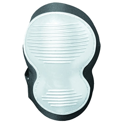 Classic Non-Marring Knee Pads, Hook-and-Loop, Black/White Cap