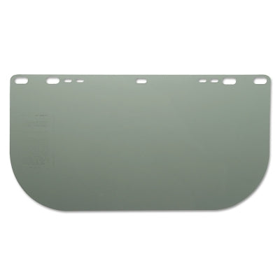 F10 PETG Economy Faceshield, Uncoated, Medium Green, 15.5 in W x 8 in H, Unbound