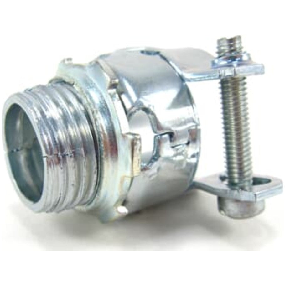 1/2 Inch T B Zinc Plated Steel Armored Cable/Flexible Metal Conduit Squeeze Connector