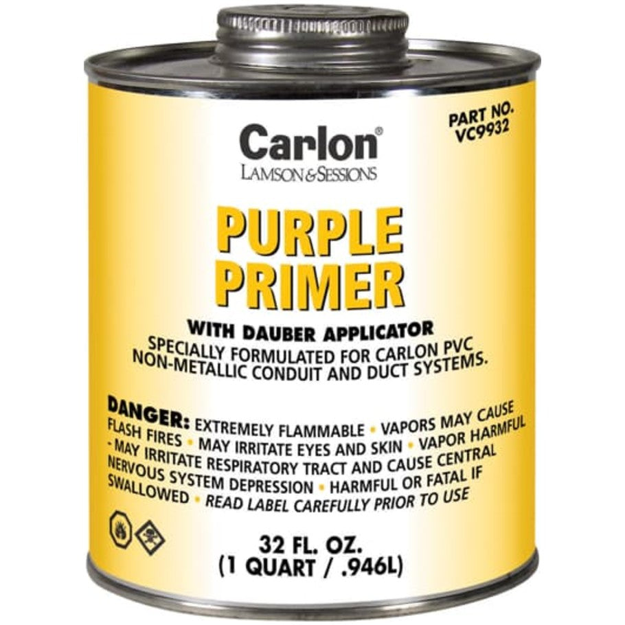 Carlon, Purple Primer with Dauber Applicator, 32 oz., Purple, 1 Quart
